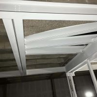 Intumescent Coated Steel Beams in ceiling